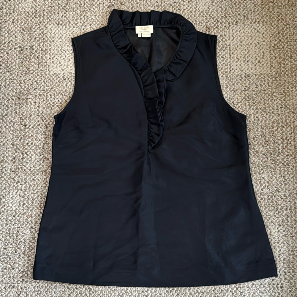 Kate spade silk ruffle top